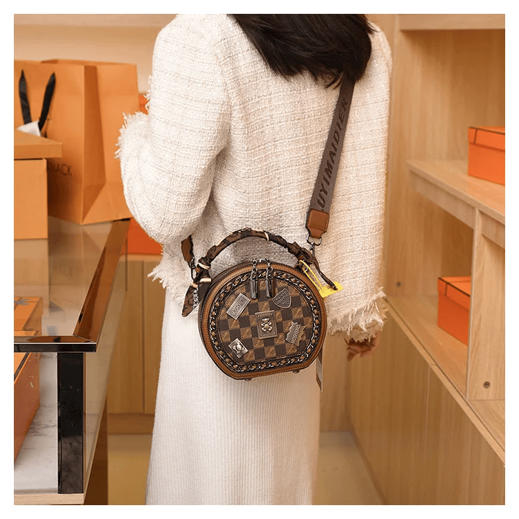 Imsgurus💓vintage bear badge print bags