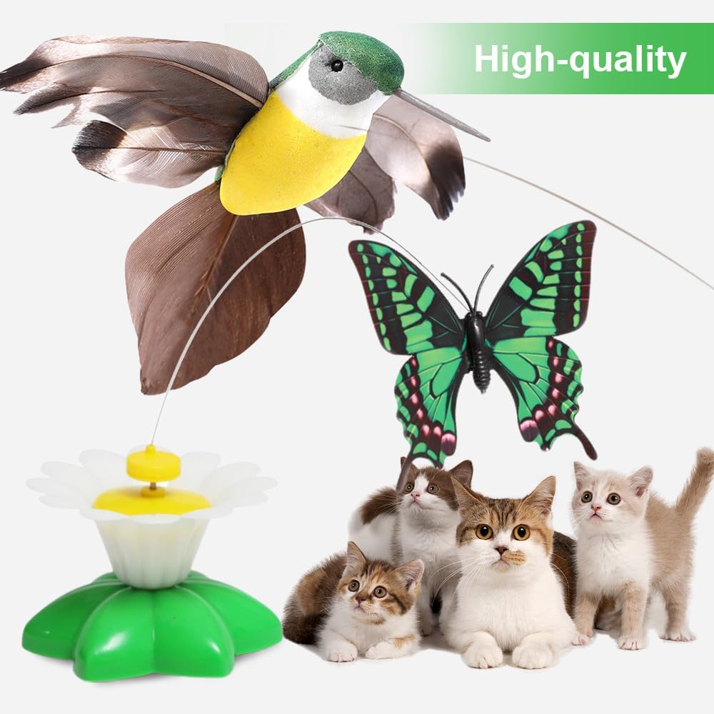 🦅9.99 USD🦅 -360 degree rotating electric flying bird cat toy😽