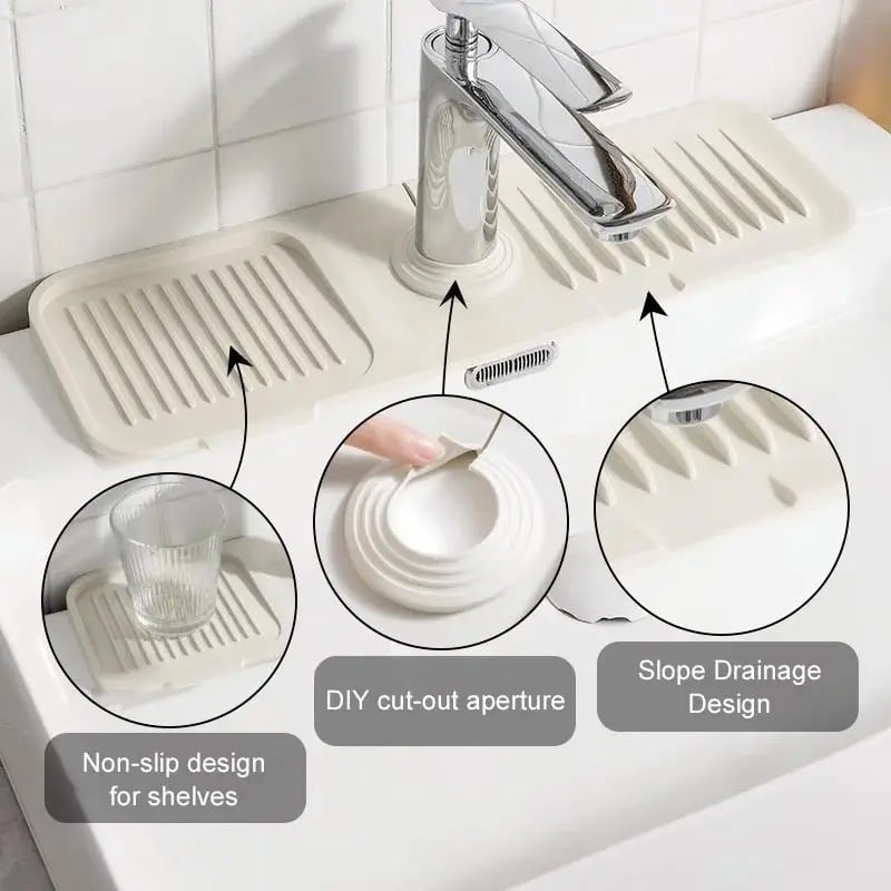 Imsgurus🔥Faucet Guard & Draining Mat