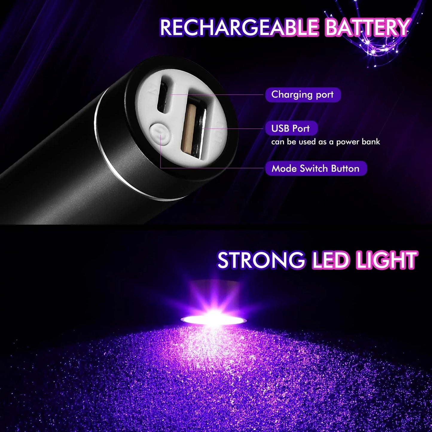 Imsgurus🔥LED rechargeable light whip