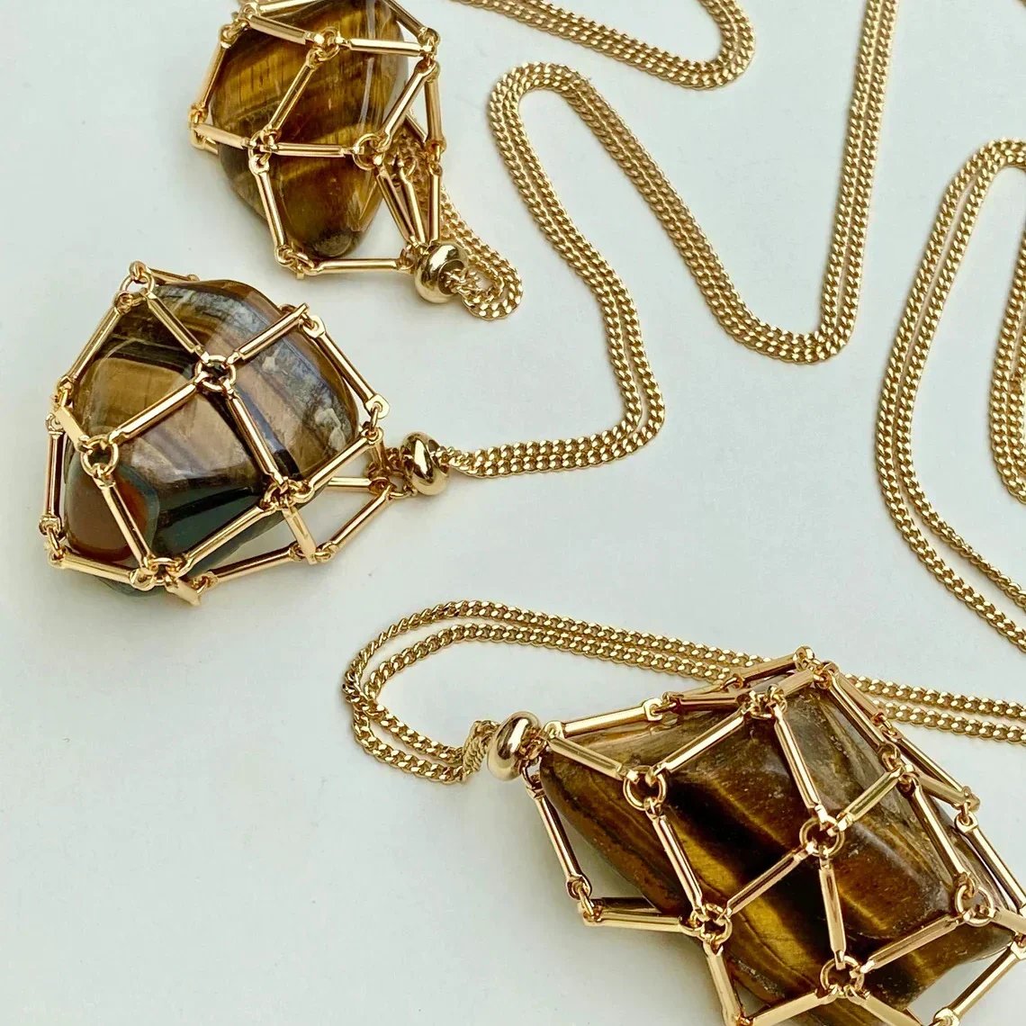 Imsgurus💓Crystal Stone Holder Necklace