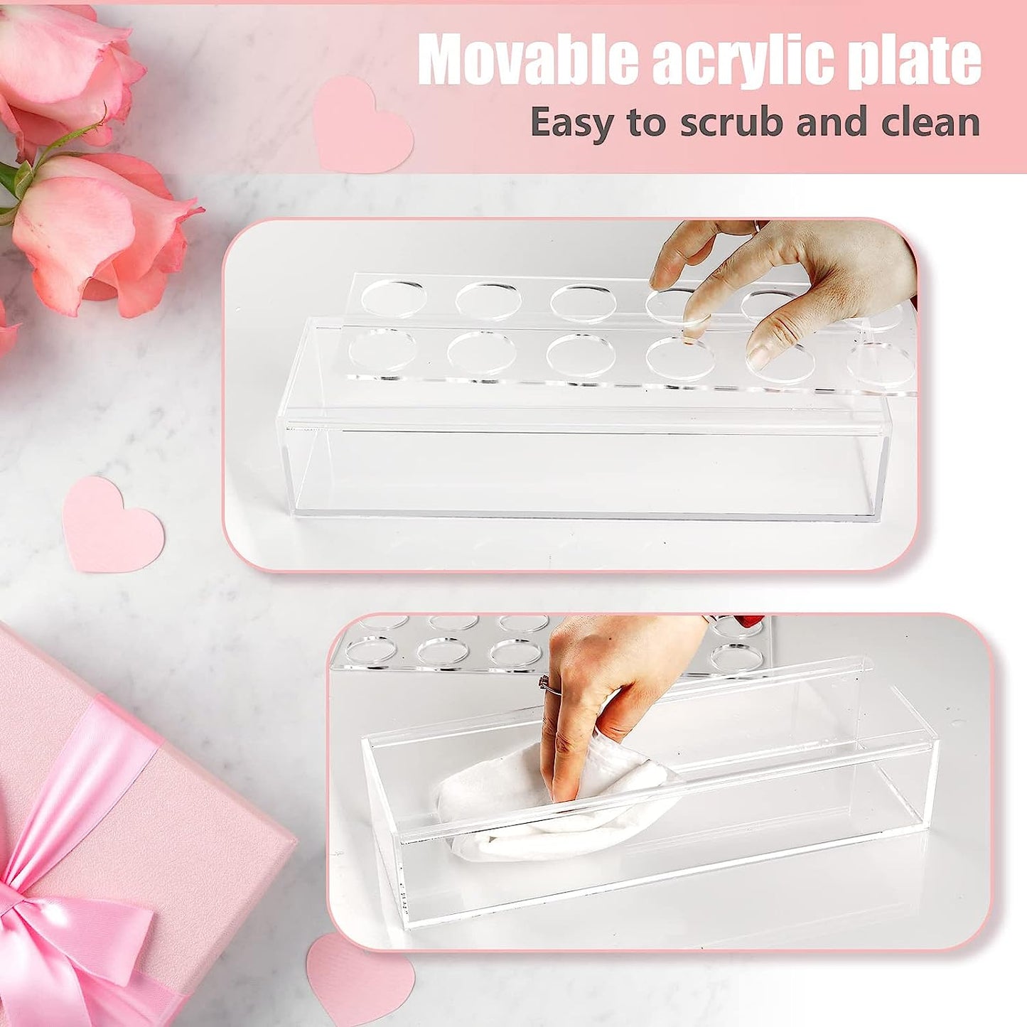 Imsgurus🔥Rectangular Acrylic Flower Box/Flower Vase