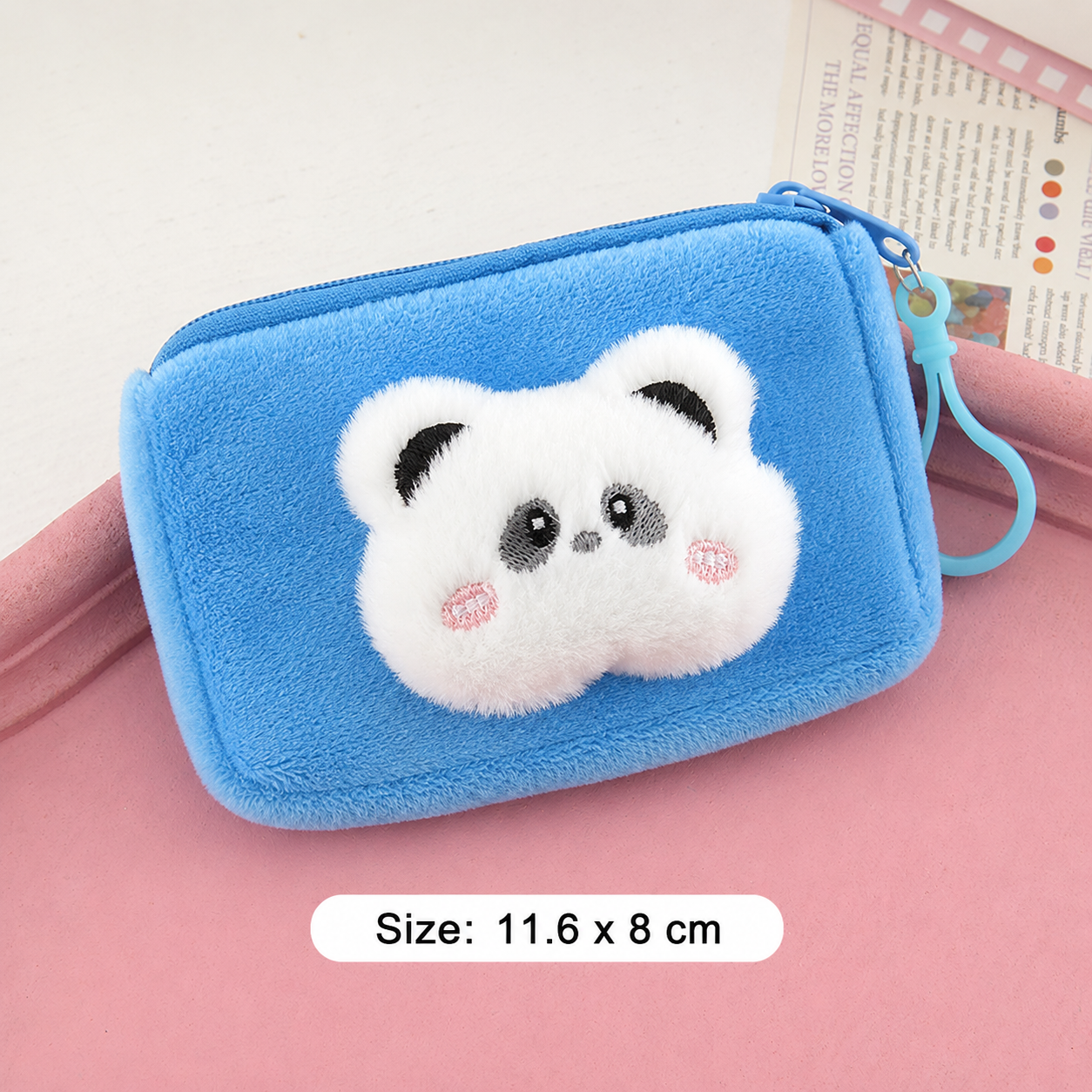 Cute cartoon plush coin purse