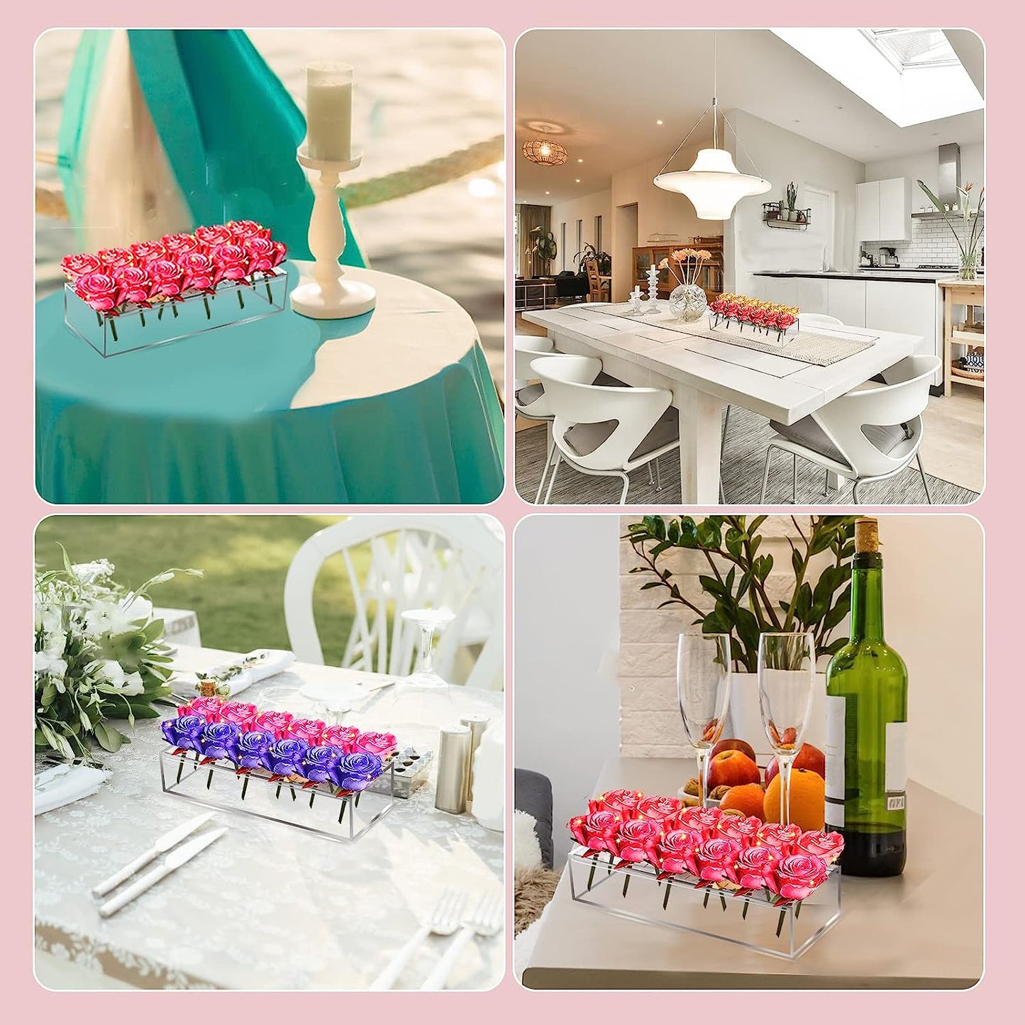 Imsgurus🔥Rectangular Acrylic Flower Box/Flower Vase