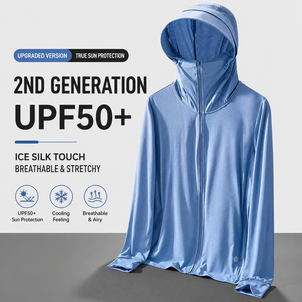 New Summer Ultra-Thin, Breathable Sun-Protection Fishing Jacket