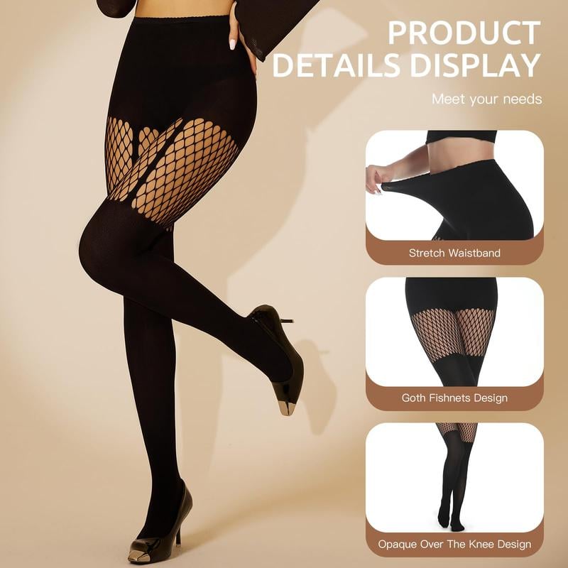 Women's Sexy Fishnet Mock Thigh High Stockings
