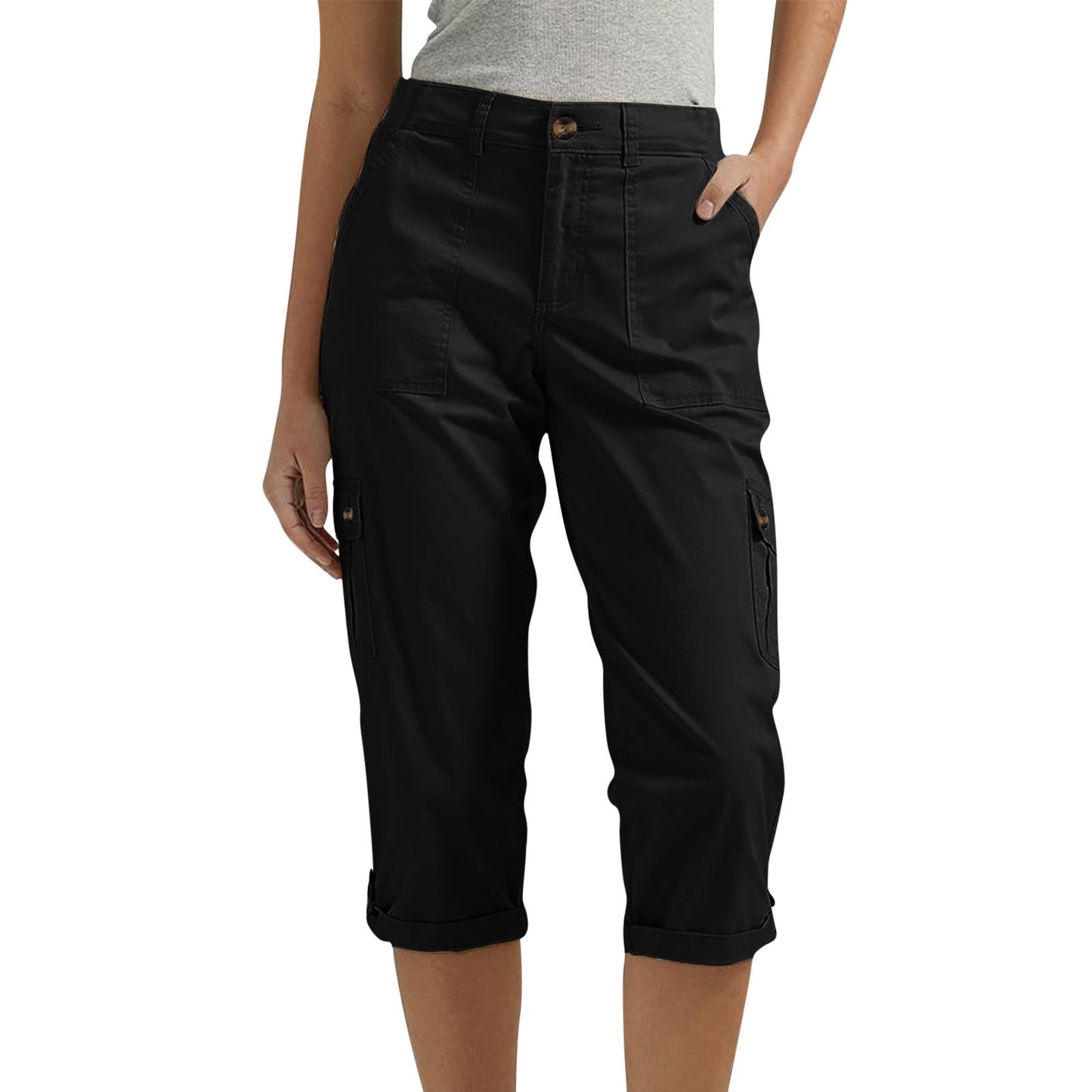 🚀New arrival 48%OFF🥳 women's solid color comfortable cropped trousers