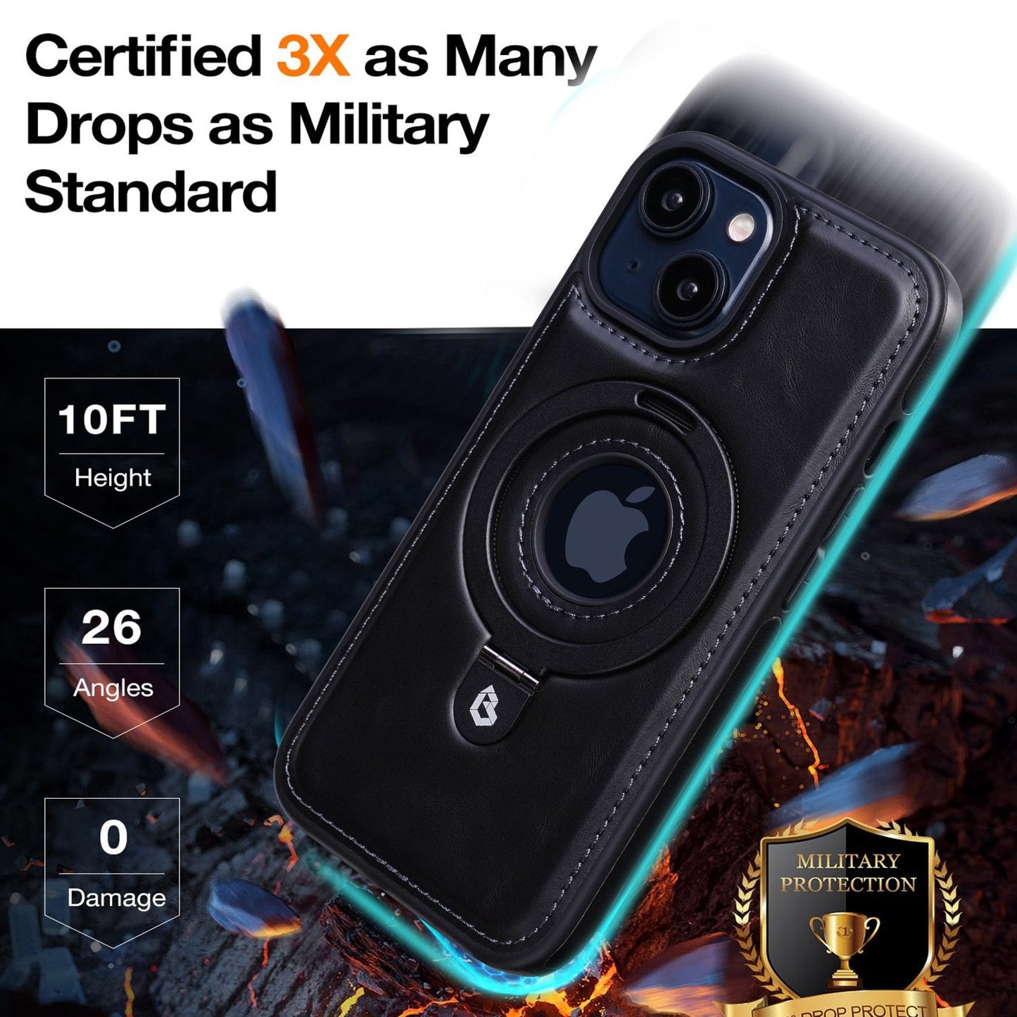Imsgurus🔥Luxurious  Invisible Stand iPhone Case
