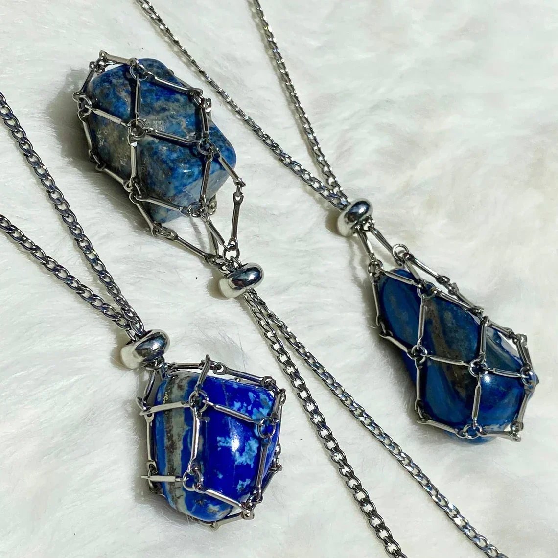 Imsgurus💓Crystal Stone Holder Necklace