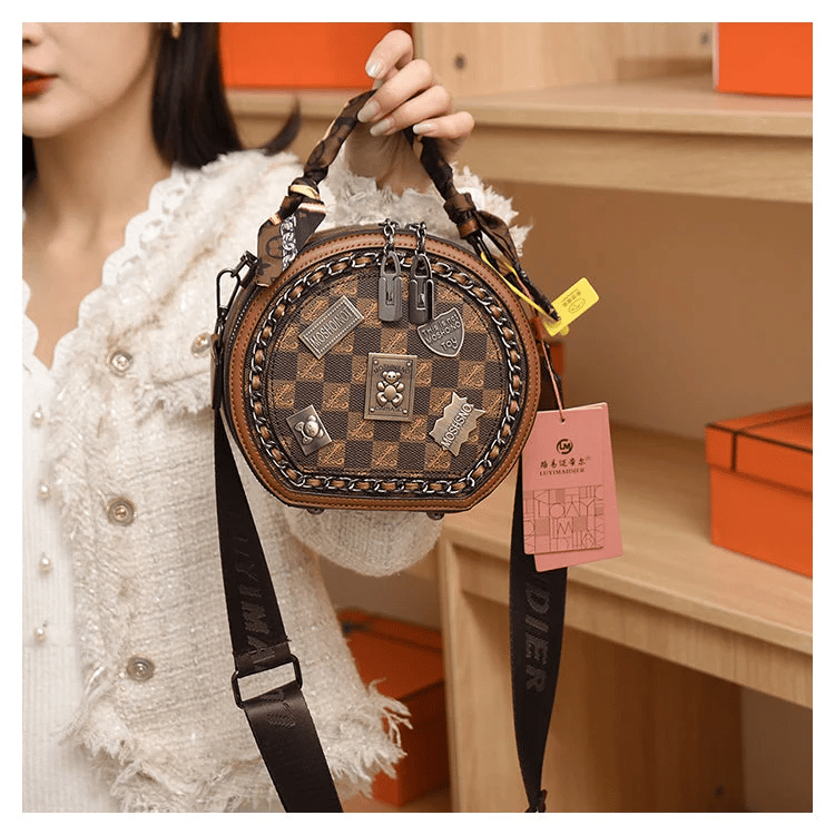 Imsgurus💓vintage bear badge print bags