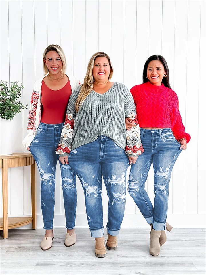 Imsgurus💓Savannah - Stretch Jeans