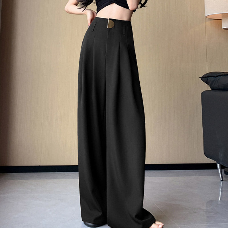 High Waist Wide Leg Suit Pants